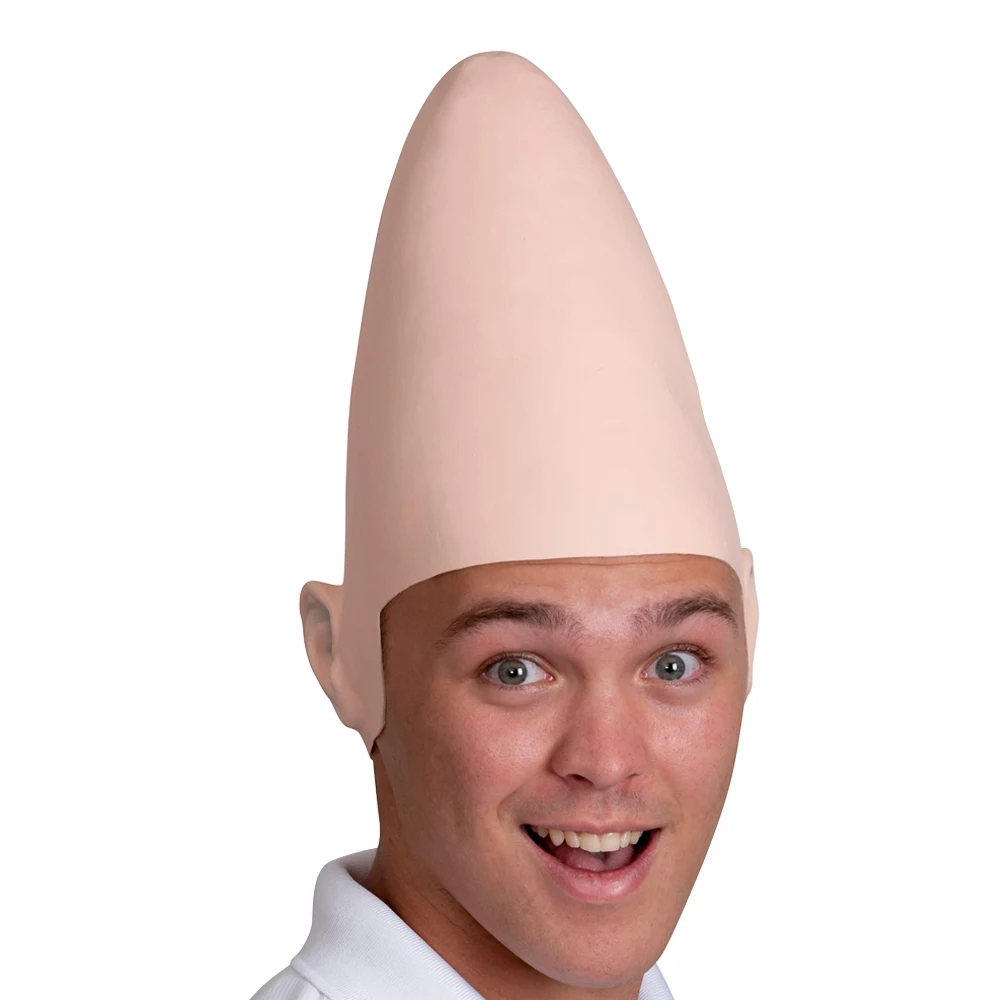 ConeheadsAlienLatexCapMaskCosplayEggHeadConicalMasksHelmet