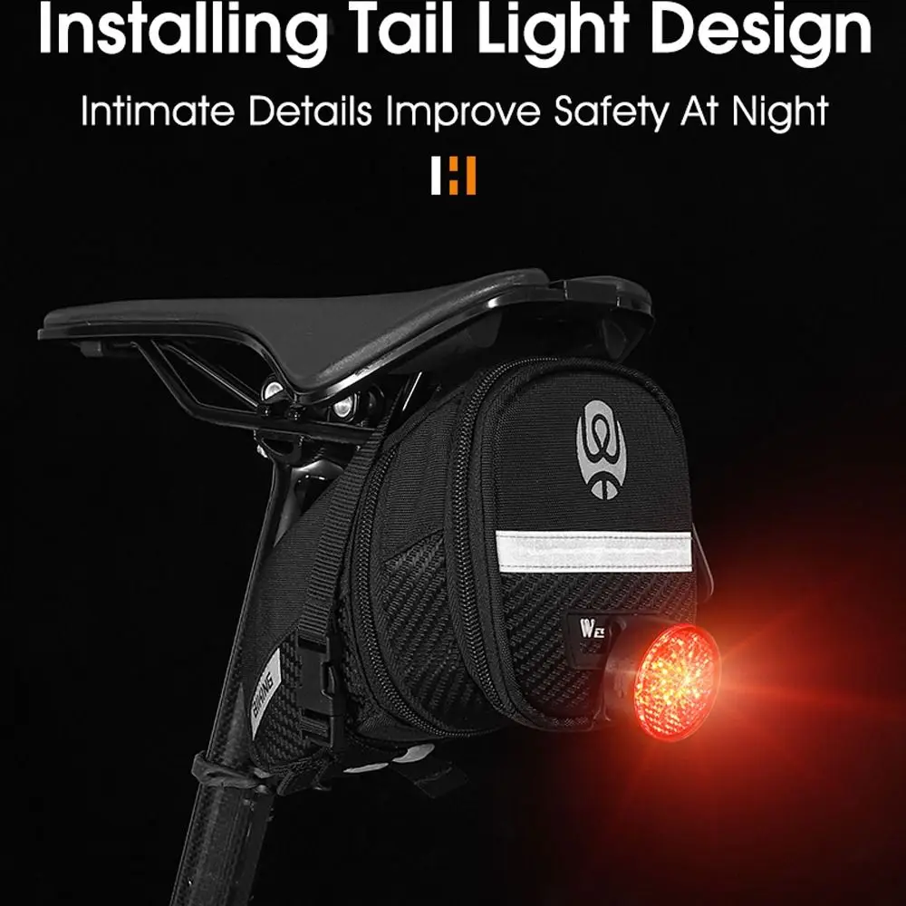 

Велосипедные аксессуары, ракушка для горного и шоссейного велосипеда 3D, светоотражающая сумка для подседельного штыря, сумка для хранения, сумка для заднего сиденья велосипеда