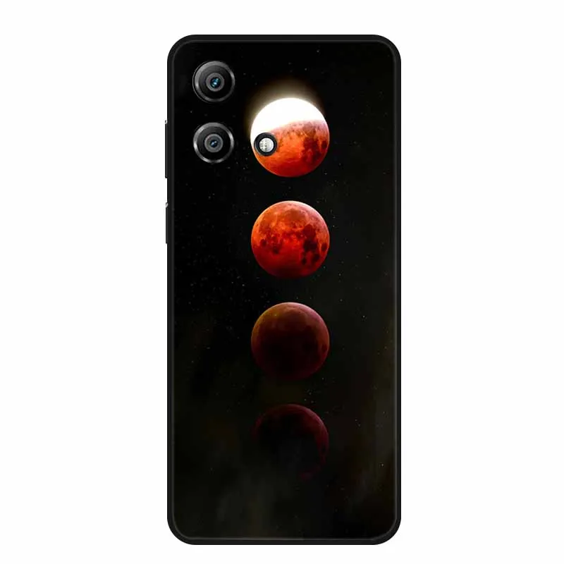 Charming Cartoon Cat Black Silicone Soft Phone Case