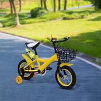 Vélo pour enfants bleu/jaune/rouge vélo de 12 pouces pour enfants jeunes filles vélo pour enfants adapté à 2-4 ans 4