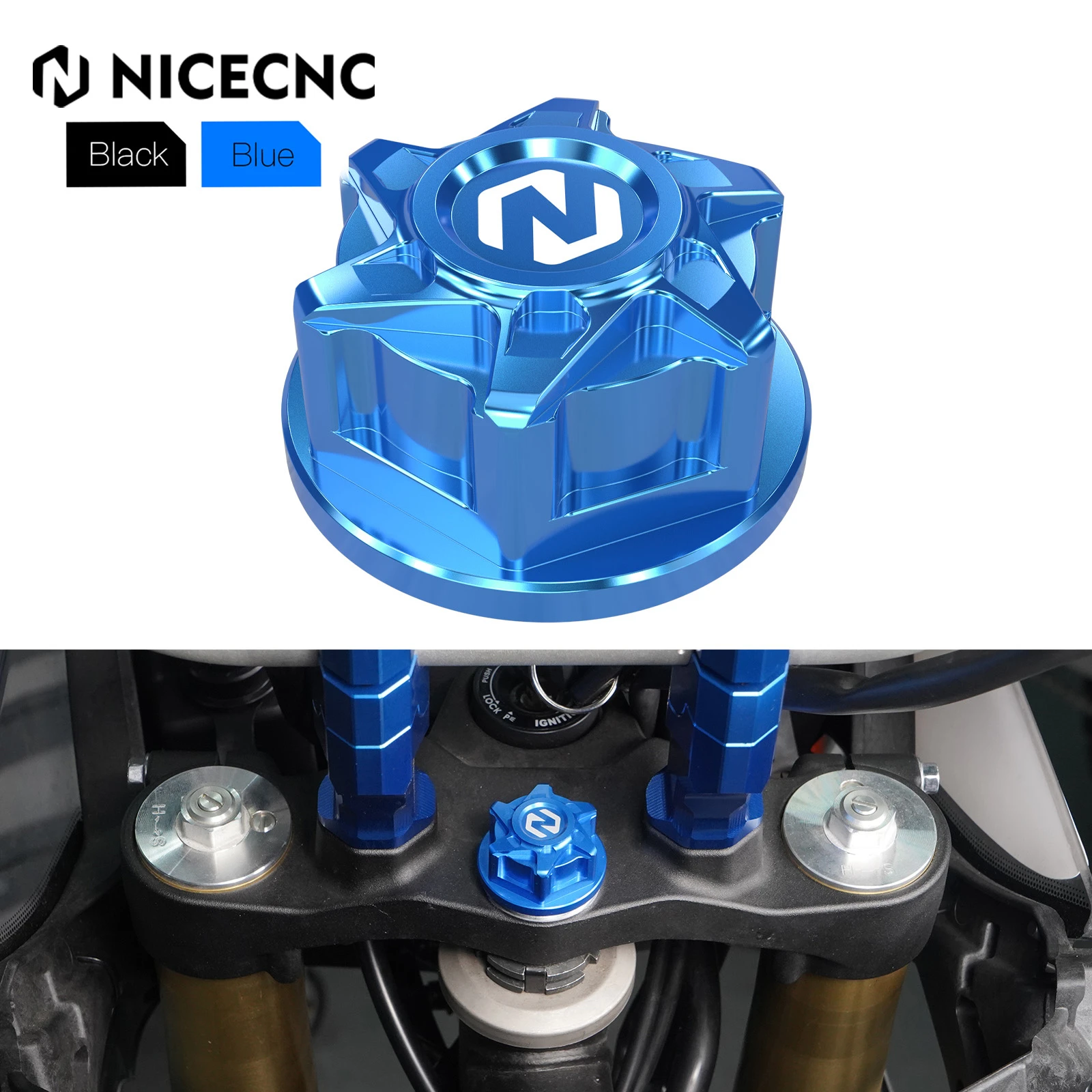 Motorcycle Steering Stem Nut Screw For Yamaha Tenere 700 World Raid