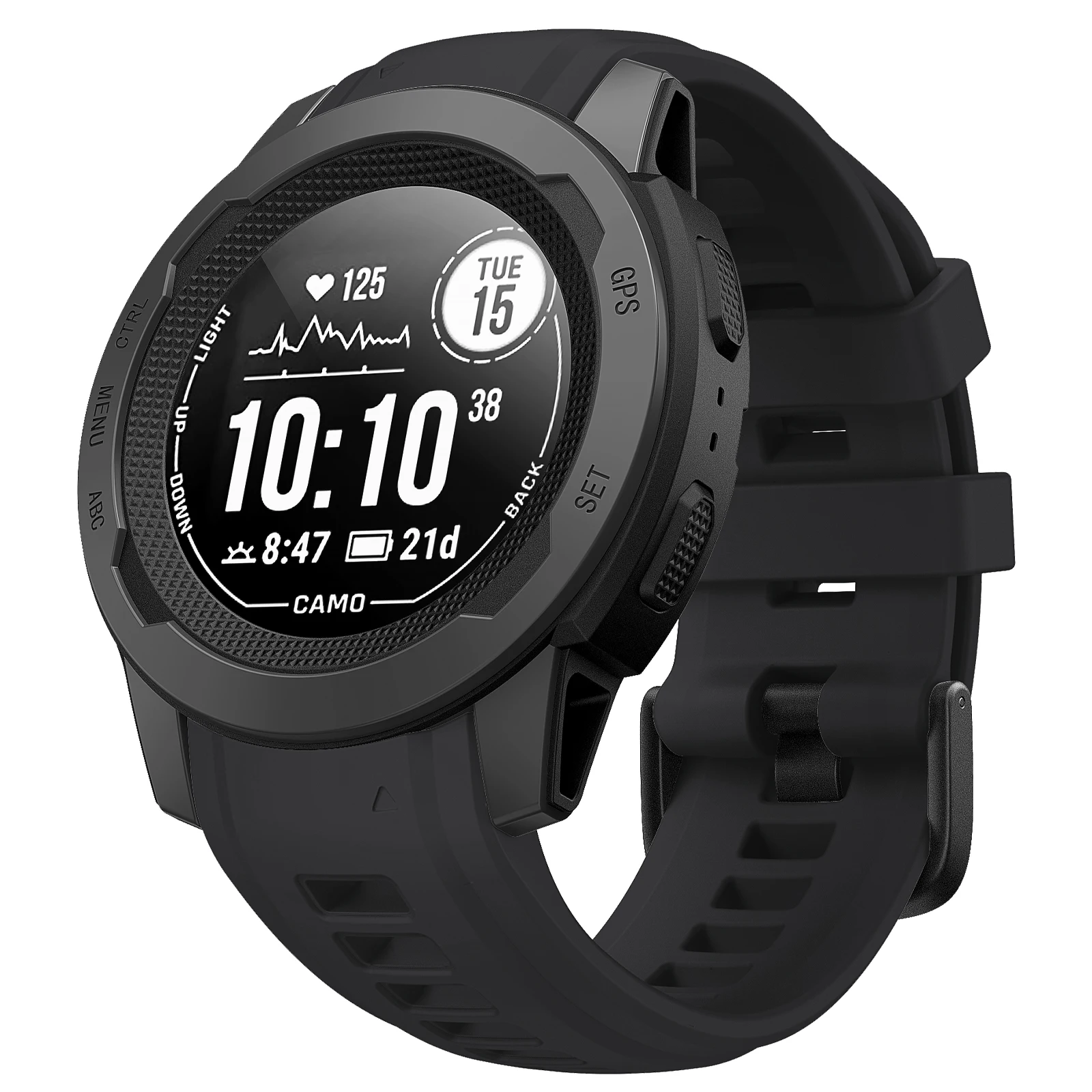 Garmin Soft Silicone Fashion Watch Band Bracelet – Replaceable Rubber Wristband, 20mm/22mm