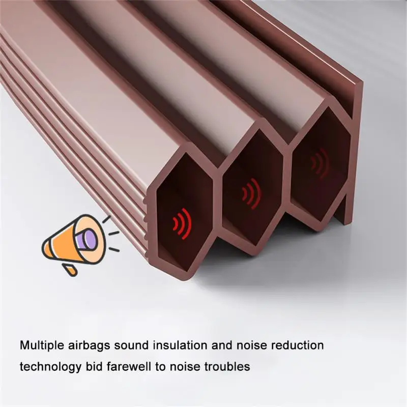 4-12mm Sealing Strips Water Baffle Gap Window Seal Rubber Glass Door Weatherstrip Bath Screen Bathroom Hardware Accessories