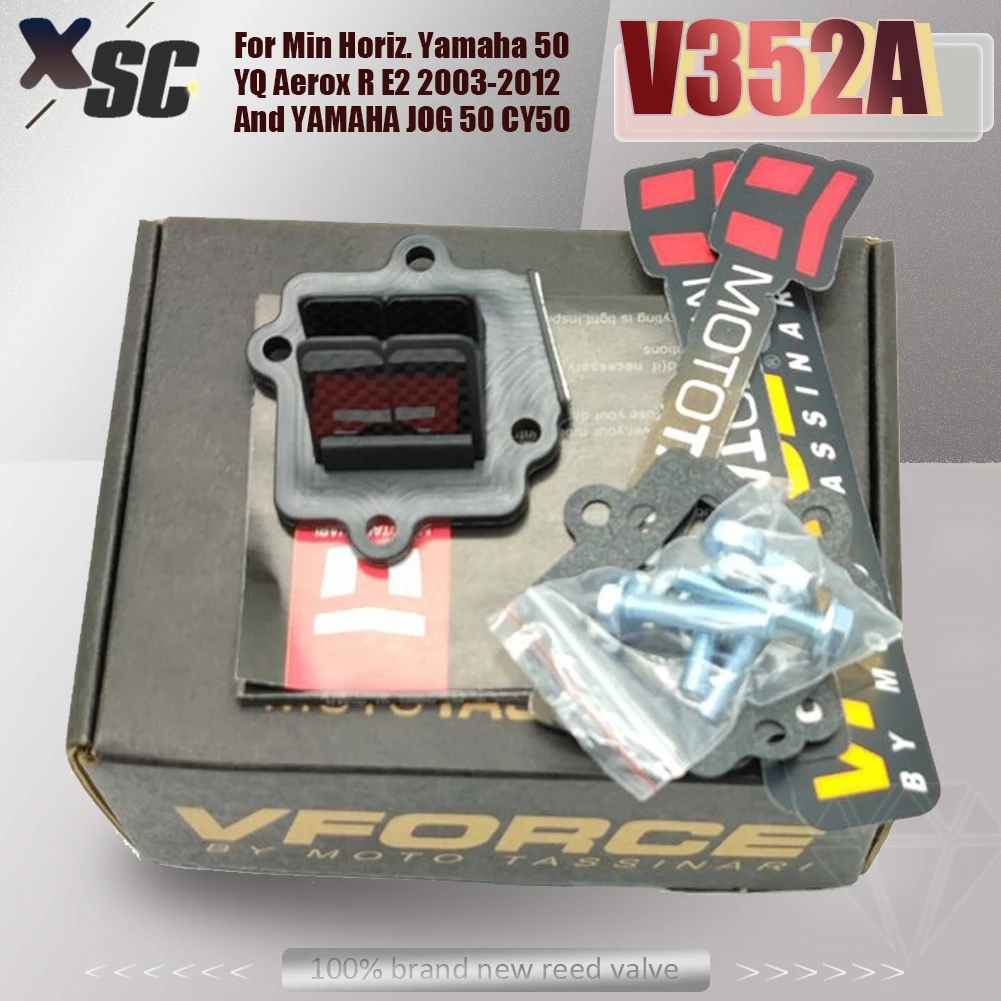 

Motorcycle Carbon Fiber V352A Reed Valve Kits For Min Horiz. For Yamaha 50 YQ Aerox R E2 2003-2012 And JOG 50 CY50 Motocross