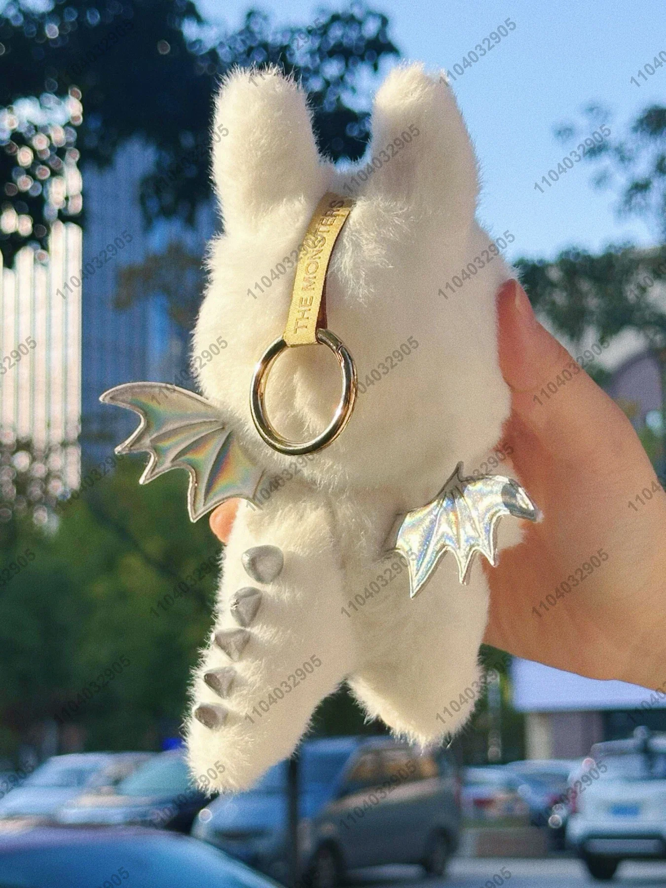 Angle Labubu The Monsters Labubu White Angle With Wings Original Replica 1:1 Vinyl Plush Doll Action Figure Bag Charm Pendant