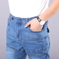 Jean de moto quatre saisons pour hommes et femmes, pantalon de course tout-terrain résistant aux chutes, équitation en plein air, Touring, avec équipement de protection 4
