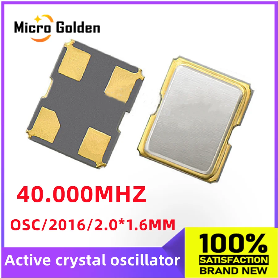 (2pcs) 40M 40MHZ 40.000MHZ 2016 SMD 액티브 크리스탈 발진기 4..