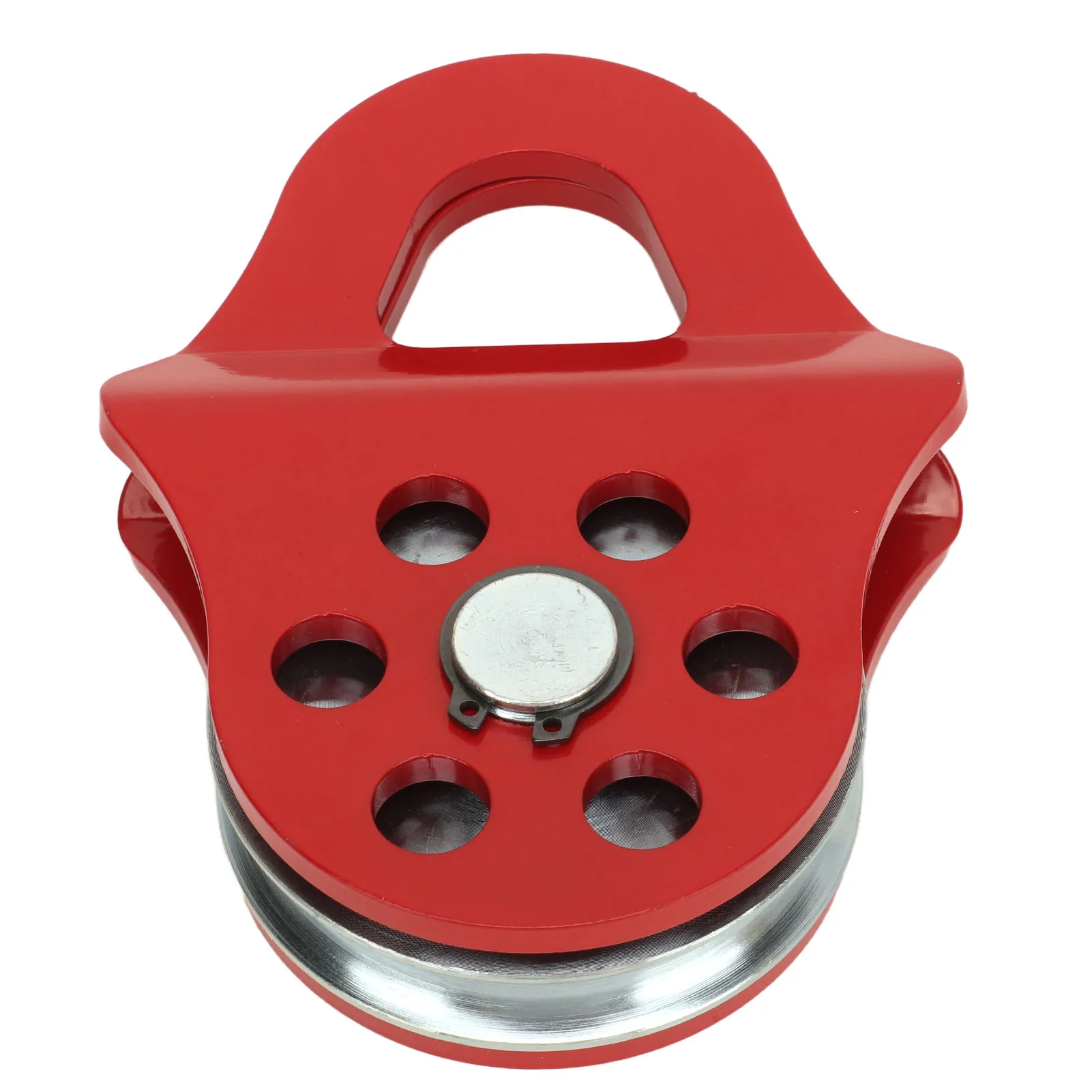 Towing Pulley Heavy Duty 4T Snatch Pulleys Block for Synthetic Rope or Steel Cable 4T Breaking Force Winches Pulley Sheave for Truck