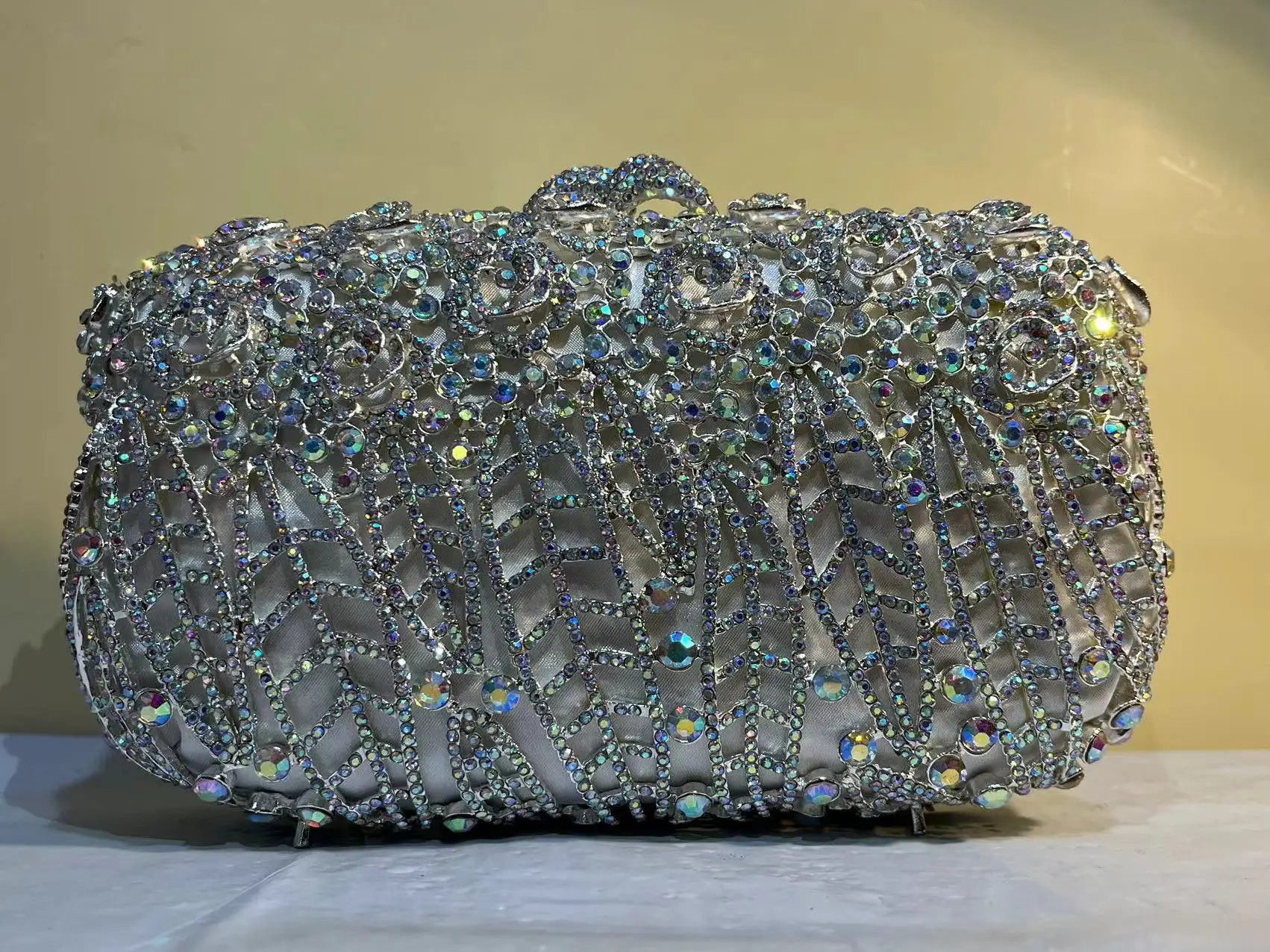 Stone Chain Evening Bags Luxury Women Rhinestones Clutch Purse For Birthday Designer Crystal Evening Clutches Bags