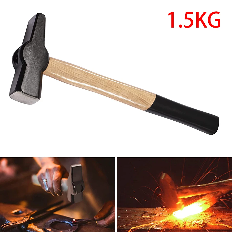

TM Blacksmiths' Hammer Alternative to 0000811-1500 Bladesmith Blacksmithing Forging Knife Making Metal Working Tool