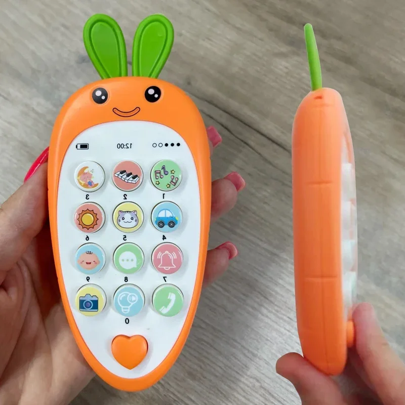 Baby Cell Phone Toy with Early Education & Music, Learning Educational Fake Phone for Kids, Sensory Toys for Toddlers Kids 5