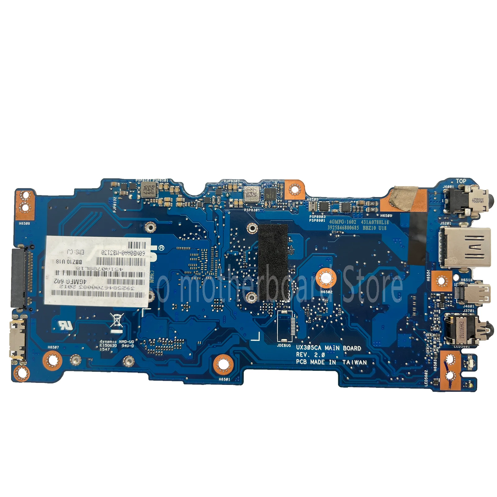 Placa-mãe Portátil com M36y30 Cpu m5 4gb gb de Ram Mainboard Rev 2.0 para Asus Zenbook U305c Ux305 Ux305c 100 Testado Kefu-ux305ca - Imagem 6