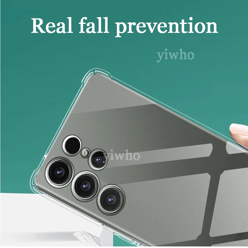 Shockproof Clear Silicone Soft Back Phone Case Cover