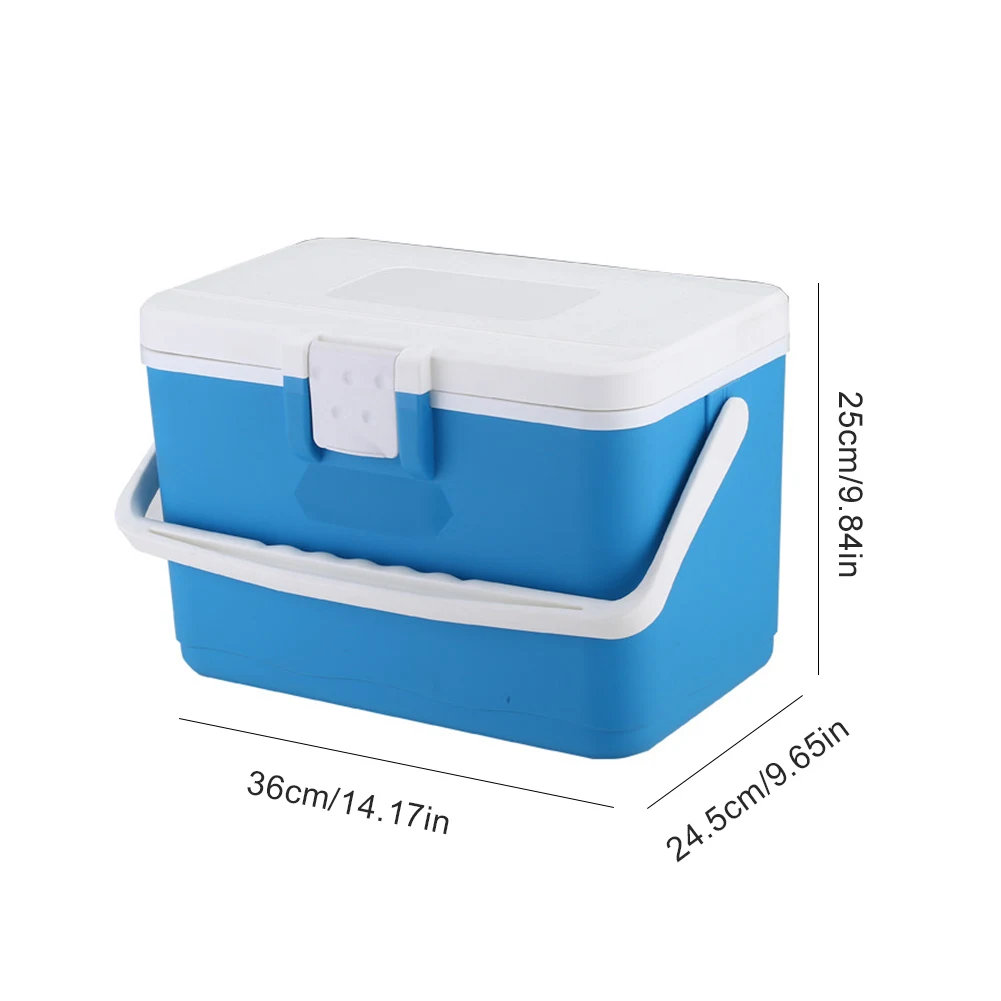 8L Outdoor Food Preservation Box Large Capacity Car Camping Insulation Box Beer Juice Beverage Cooling Bucket for Car Road Trips