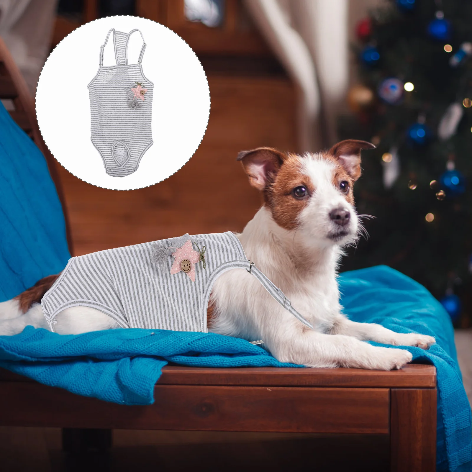 

Dog Diapers Washable Female Dog Diapers Breathable Dog Physiological Period Pants Adjustable Suspender Pet Diapers Female Dogs