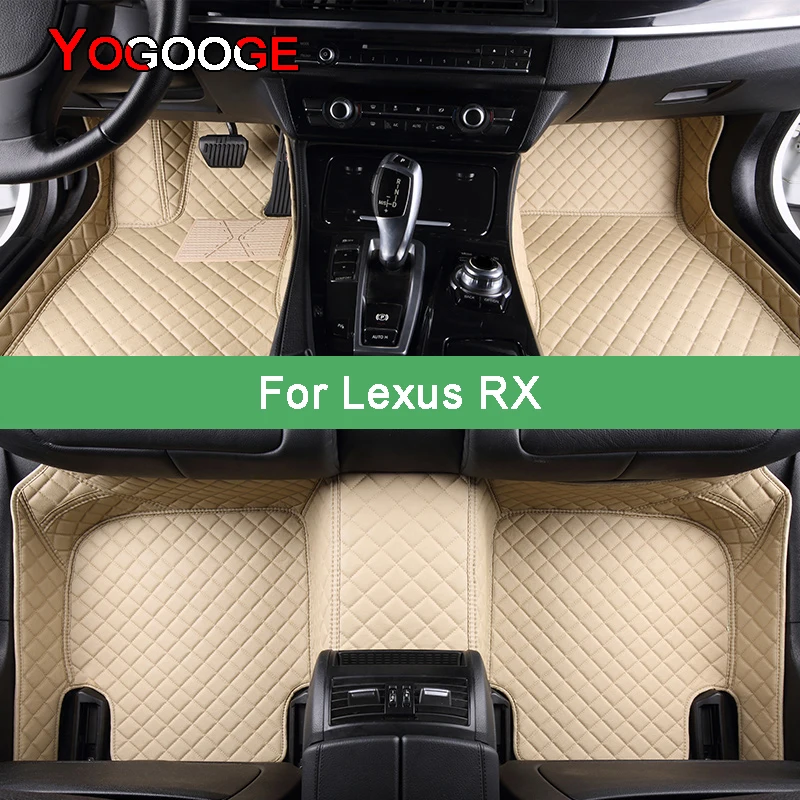 

YOGOOGE Custom Car Floor Mats For Lexus RX 350 450H 300 270 200T Foot Coche Accessories Auto Carpets