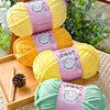 100g/Roll 68 Meters 6mm Polyester Yarn for DIY Sweater Scarf Warm Soft  Knitting&Crocheting Handmade Shiny Thread Thick Yarn 4