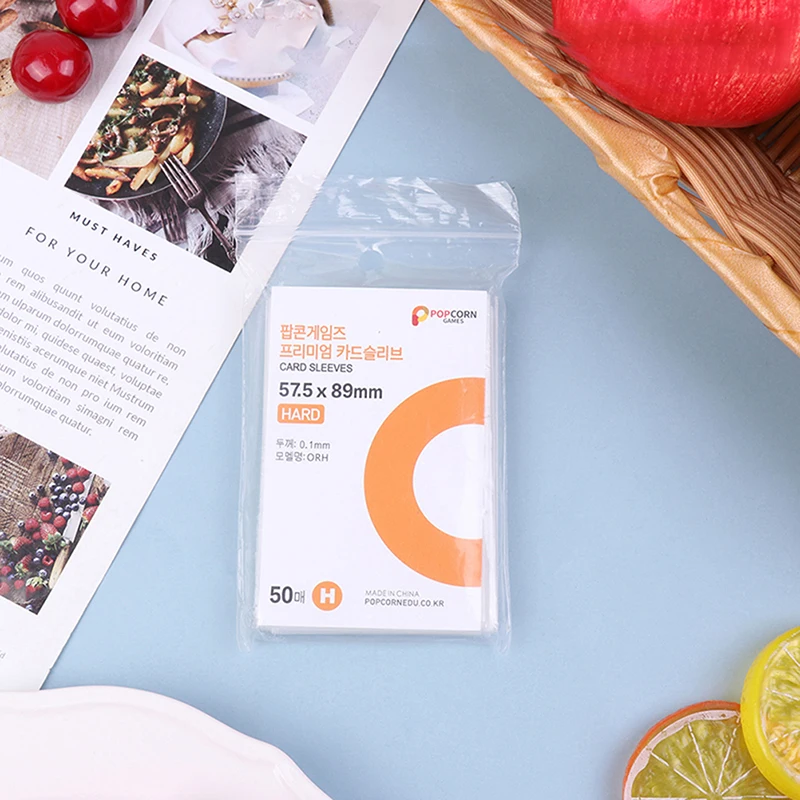 50 Pcs Korea Style Card Holder 20 Silk 57.5*89mm Card Sleeves Acid Free Hard 3 Inch Photocard Protector Film