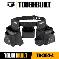 TOUGHBUILT TB-304-4 Handyman Tool Belt 12 Pockets 4-in-1 Builder's Tool Kit Set Thick and Wear-resistant Toughbuilt Storage Bag 1