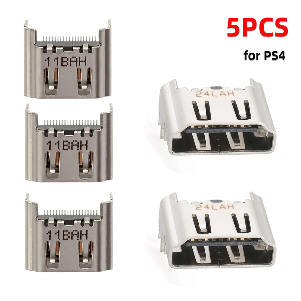 5-Pack HDMI Port Connector Replacement For Sony PS4, PS4 Slim & PS4 Pro – OEM Style 11 thumbnail image