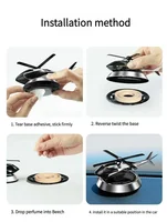 Car Air Freshener Solar Helicopter Decoration Alloy Propeller Rotating Auto Flavoring Perfume Diffuser Interior Accessories 6