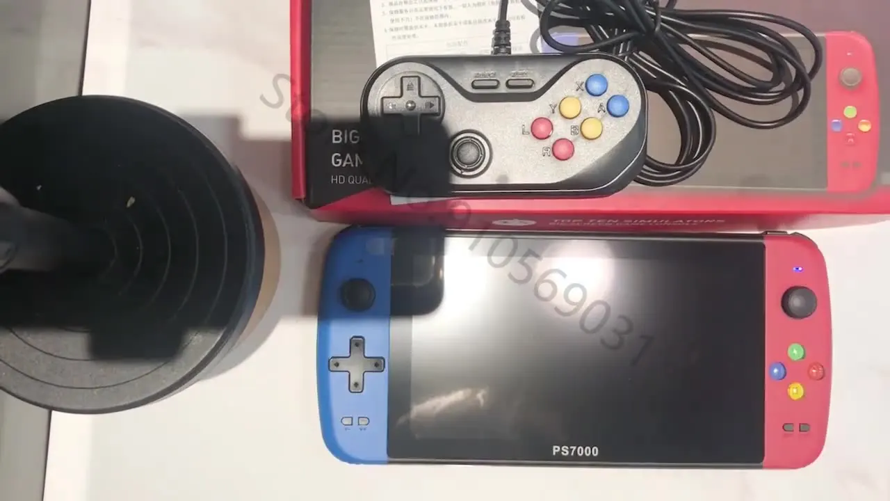 7 inch PS7000 128 Bit Handheld game console Big Screen HD out LCD