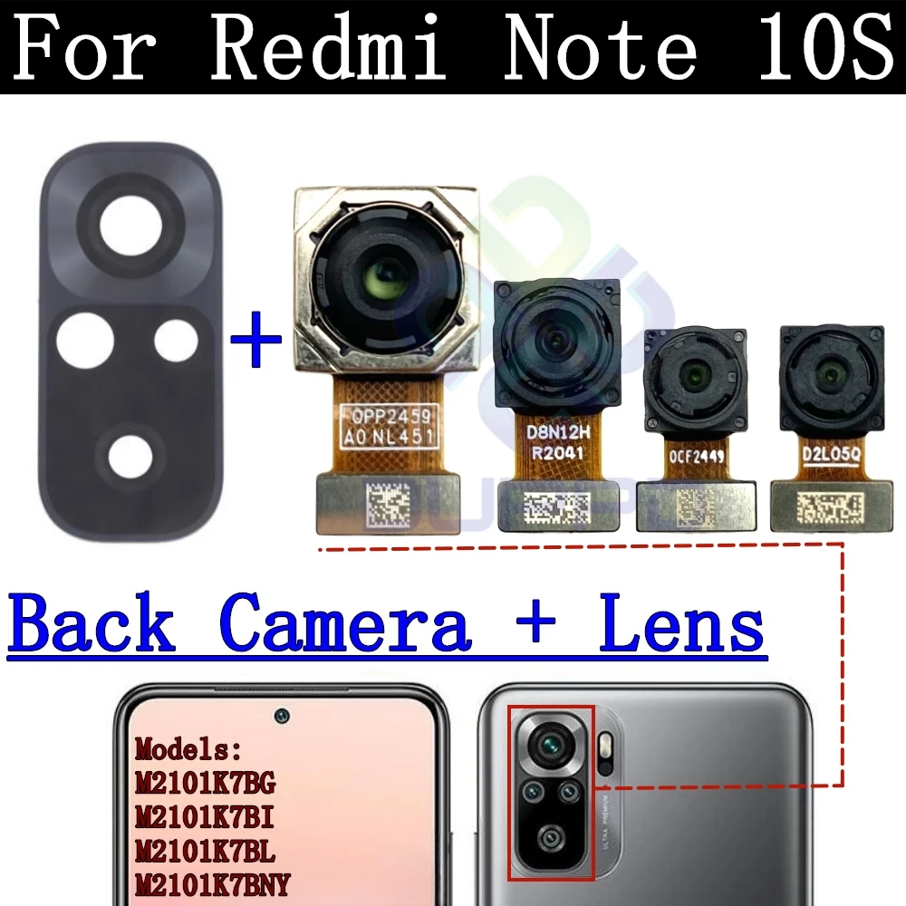 Fotocamera Posteriore 64MP Per Xiaomi Redmi Note 10S - Ricambio M2101K7BG/BI