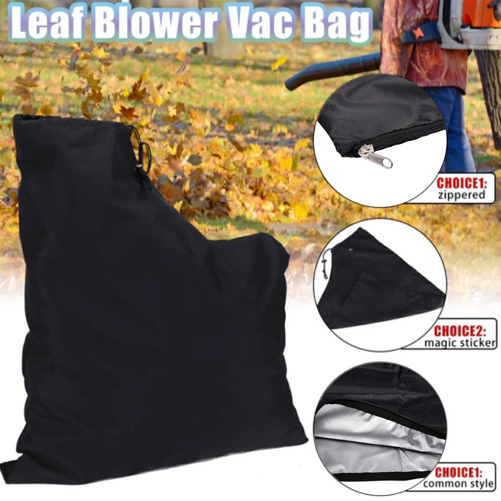 Oxford Cloth Lawn Shredder Leaf Blower Sac d'aspirateur de