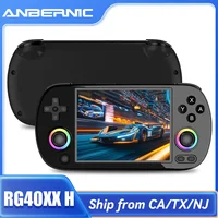 ANBERNIC RG40XX H Handheld Game Console 4'' Screen Linux System Joystick RGB Lighting Effect RG40XXH Video Player Trimui Console