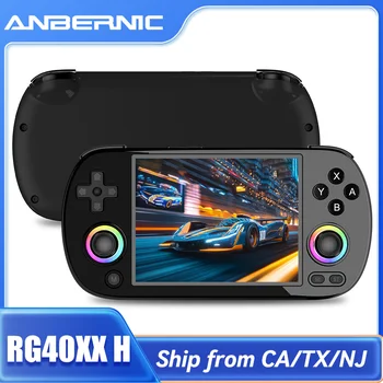 ANBERNIC RG40XX H Handheld Game Console 4'' Screen Linux System Joystick RGB Lighting Effect RG40XXH Video Player Trimui Console 1