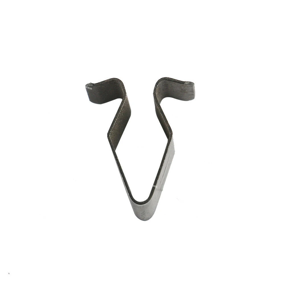 10 Pcs Metal Trim Panel Clips Seat 16mm Boot Tailgate Interior Lining Car Panel Fastener Grommet Clips Metal U Type Clips