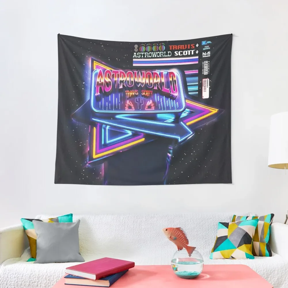 

Astroworld fan cover Tapestry Room Ornaments Mushroom Room Aesthetic Decor Bedroom Decoration Tapestry
