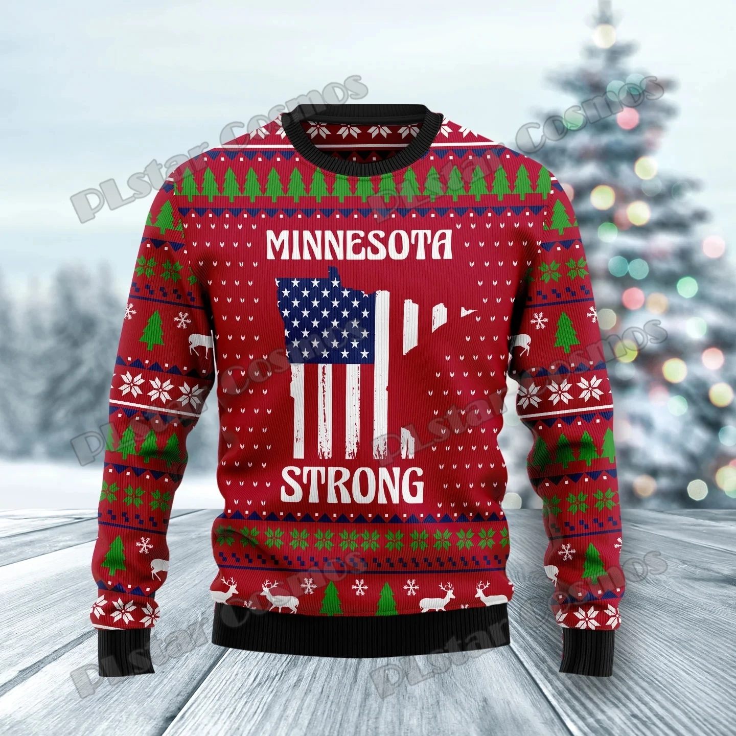 PLstar Cosmos Santa Frohe Weihnachten 3D Gedruckt Mode männer Hässliche Weihnachten Pullover Winter Unisex Casual Strickwaren Pullover MYY21 – Detail 9