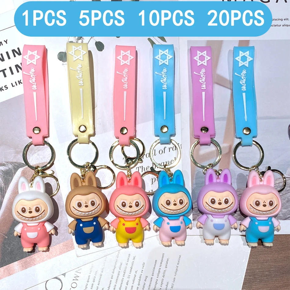 20PCS-Set-wholesale-Labubu-keychain-Figure-Cartoon-Character-keychain ...