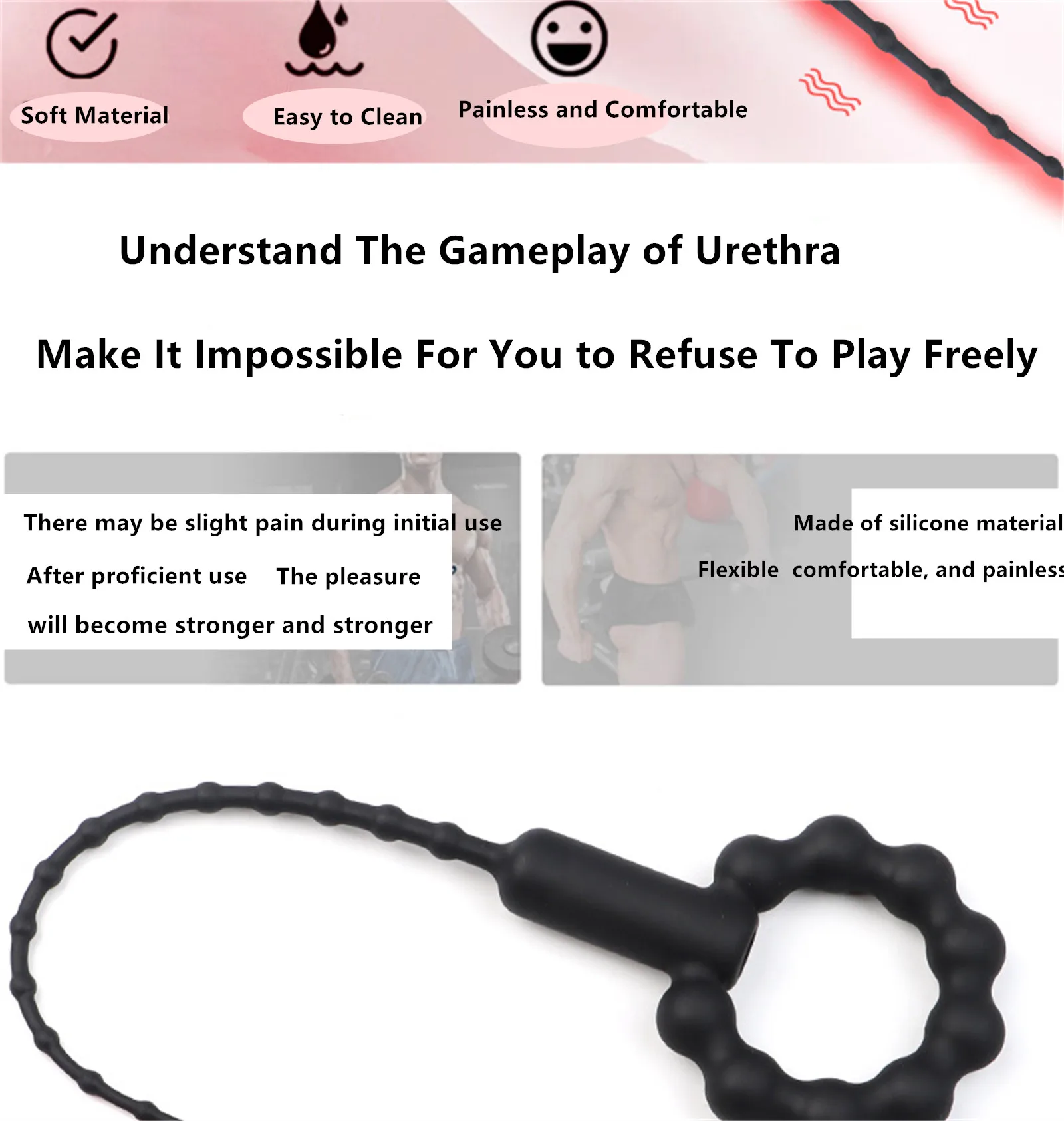 Electric Prostate Massager For Unisex Urethral Stimulation Toy_voghion.com