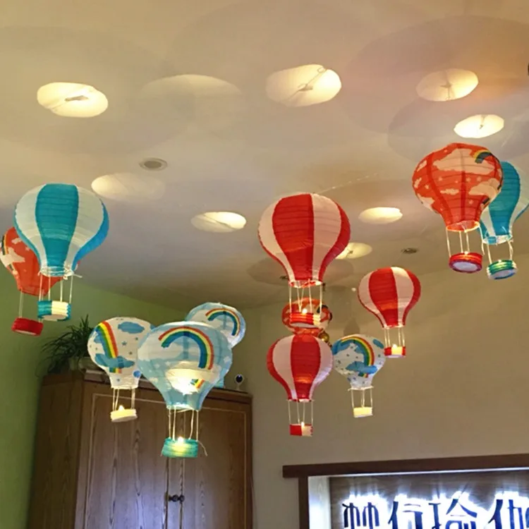 25cm40cm Hot Air Balloon Chinese Lanterns Paper Lantern Christmas