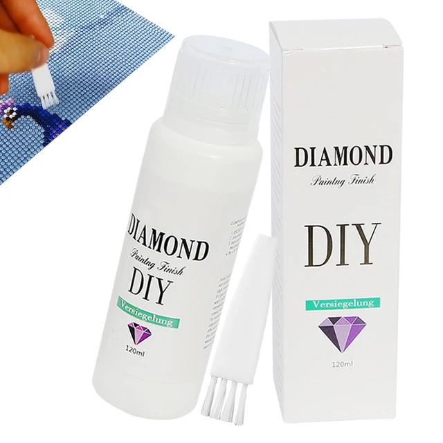 Puzzle Glue One-piece Design Diamond Art Glue Finish One-piece Design  Puzzle Glue With Brush Paint Seal Brightener Accessories - AliExpress