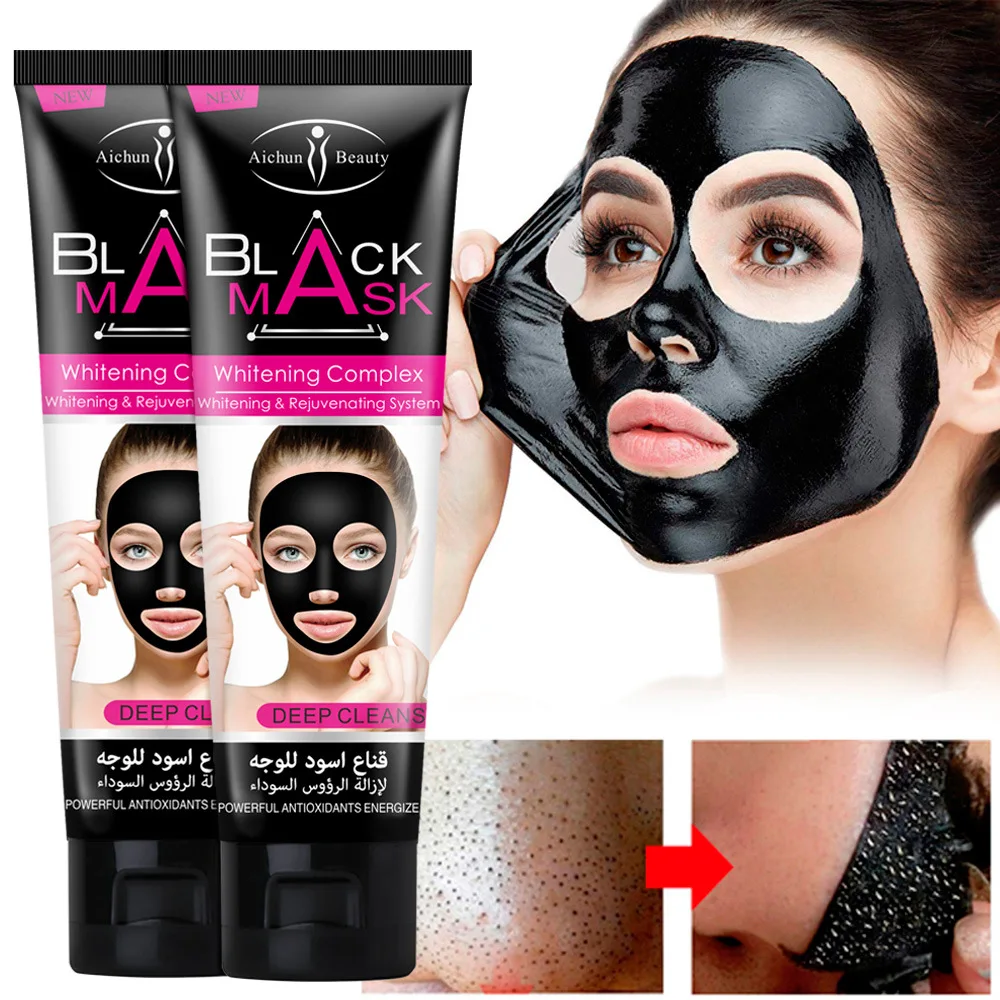 Bamboo Charcoal Blackhead Removal Mud Film Cleaning Tear Mask to Remove Acne Blackheads Shrink Pores Whitening Nose Cleaning 1pc 5