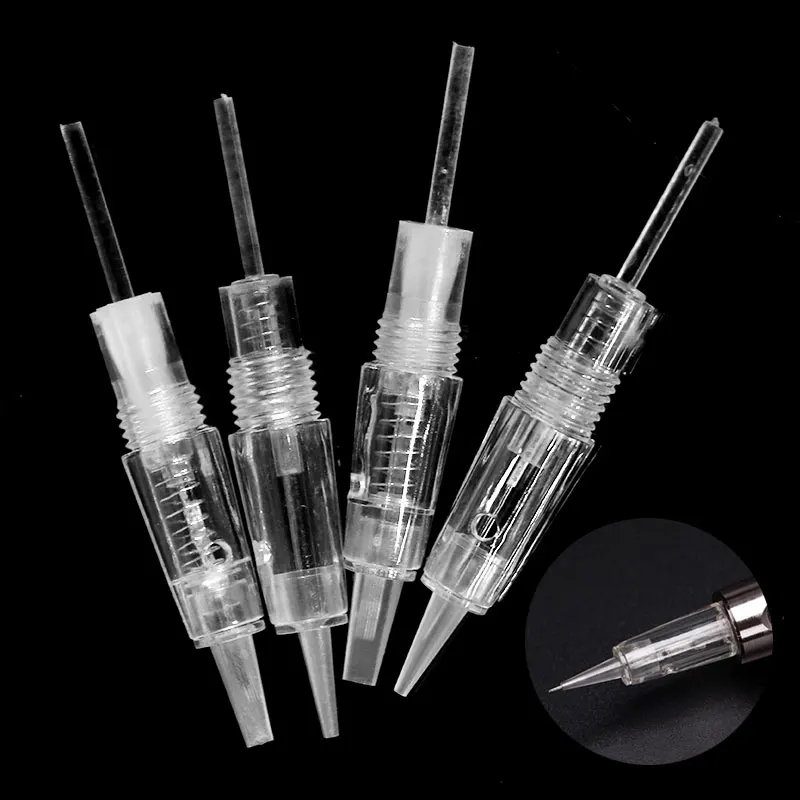 

20PCS Screw Needles Tattoo Needle 1D R1 R2 R3 R5 R7 F3 F5 for Eyebrow Permanent Makeup Machine Pen V7 Charme Princesse Needles