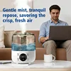 3000mL Smart Air Humidifier with Dual Mist Output: Essential Oil Aroma Diffuser for Home & Office, Equipped with Adjustable Fog 3