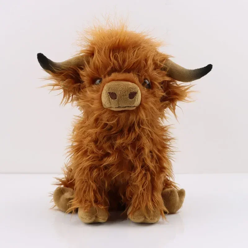 

Cross-border Explosive 25cm Net Red Scottish Highland Cow Plush Toy Simulation Long Hair Cow Doll Children Toy Holiday Gift