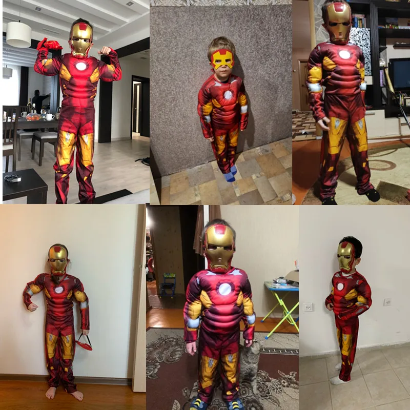 Child New Iron Spiderman Cosplay Costume Kids Halloween Movie Superhero  Fantasy Costume - Cosplay Costumes - AliExpress
