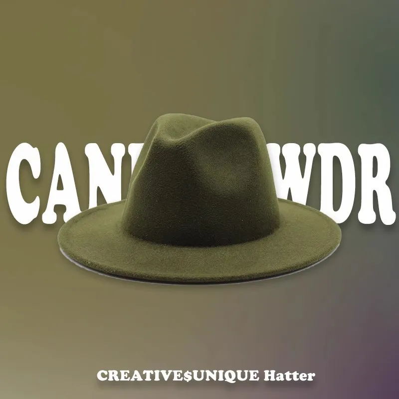 Women's Autumn & Winter Felt Fedora - Wide Brim Retro Hat