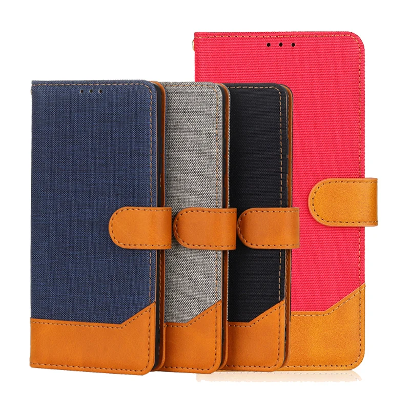 Funda de pano Cartera con Soporte para Oppo A79 5G Marron