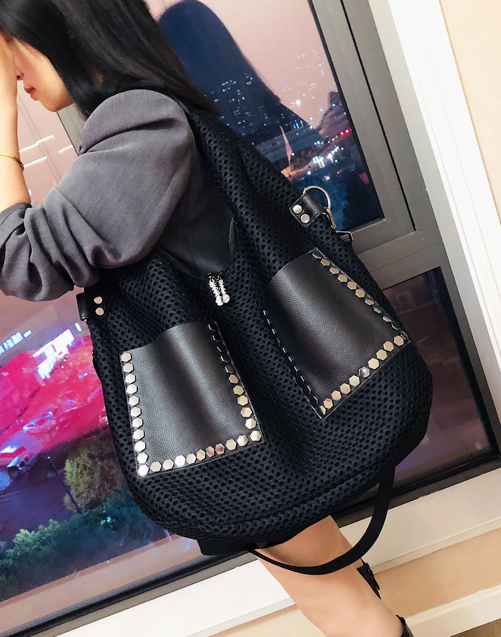 Shoulder Crossbody Tote Women's Bag Y2k New Genuine Leather Head Layer Cowhide Bucket Versatile Underarm Large Capacity Retro
