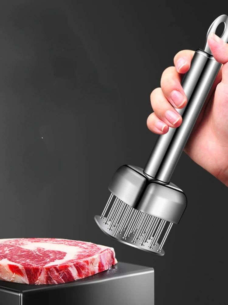 304 Stainless Steel Patting Poultry Tool Loose Meat Needle Hammer Beating Household Piercing Broken Tendons Spike Artifact
