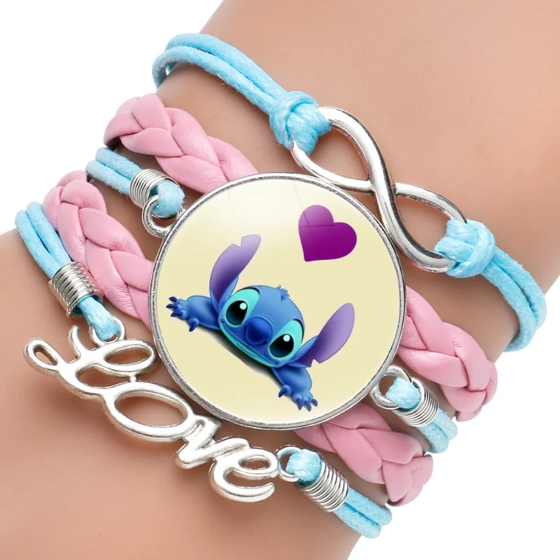

Disney Bracelet Lilo & Stitch Anime Characters Stitch Exquisite Couple Cute Jewelry Cartoon Birthday Gift Student Trend Jewelry