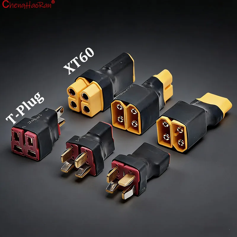 ChengHaoRan 1PC DIY 어댑터 XT60/T 플러그/XT90 시리즈 병렬 직접 연결 남성/여성 DIY 커넥터