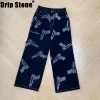 2025 Y2K American High Street Glock Pistol Pattern Retro Printed Jeans Fashion Classic Twill Cotton Pants Men's Jeans 1