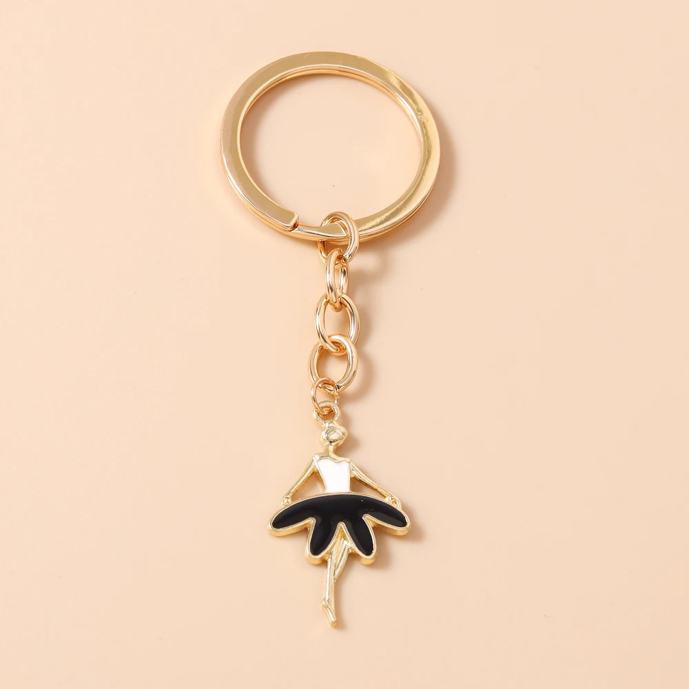 Aihua Niedlicher Ballett-Schlüsselanhänger Tanzende Mädchen Schlüsselring Anhänger für Damen Handtaschen-Deko DIY Schlüsselkette Schmuck Geschenke – Detail 7